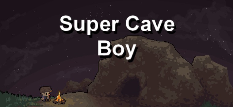 Super Cave Boy — tela inicial do jogo